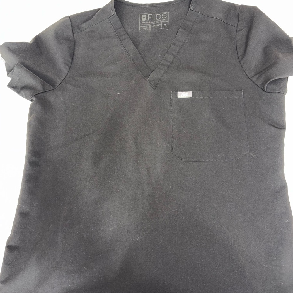 FIGS Black V-Neck Scrub set